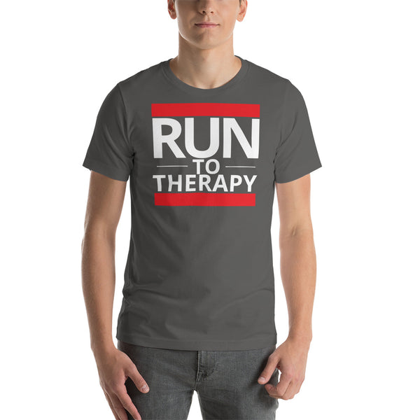 Run to Therapy Short-Sleeve Unisex T-Shirt