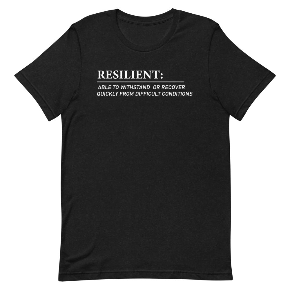Resilient Definition in all CAPS, Short-Sleeve Unisex T-Shirt