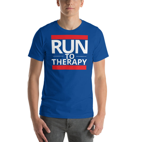 Run to Therapy Short-Sleeve Unisex T-Shirt